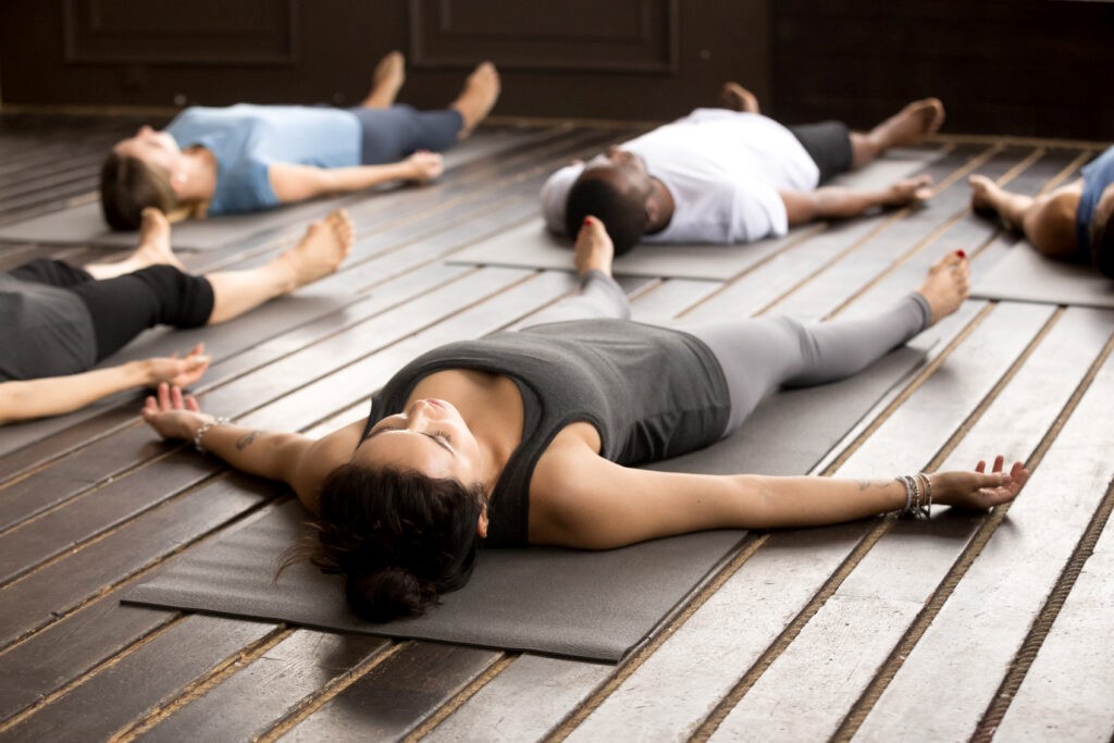 Savasana or corpse posture