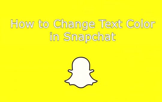 change text color in snapchat